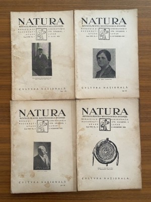 Revista Natura anul XVII 1928 - 10 numere an complet foto