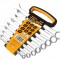Set de 8 chei de piulite combinate Cr-V, 8-19mm, Industrial,