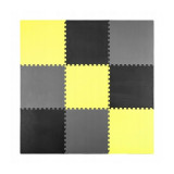 Cumpara ieftin Salteluta de joaca tip puzzle 180 X 180 cm Ricokids 7497 - Galben - Gri - Negru