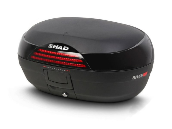 Top case Shad SH46, capacitate 46 l, culoare negru, placa de montare inclusa Cod Produs: MX_NEW KSHD0B46200