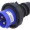 Conector alimentare AC mufă tată 32A 250V PCE Shark IEC 60309 IP67