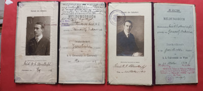 Cernauti Czernowitz Carnet de student Bukowina Bucovina 1912 - 1914 foto