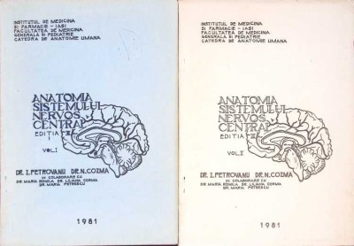 ANATOMIA SISTEMULUI NERVOS CENTRAL VOL.1-2-I. PETROVANU, N. COZMA-272386 foto