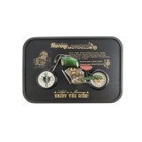 Cumpara ieftin Ceas perete decor Motocicleta metal multicolor III 60 x 40 x 6,5 cm