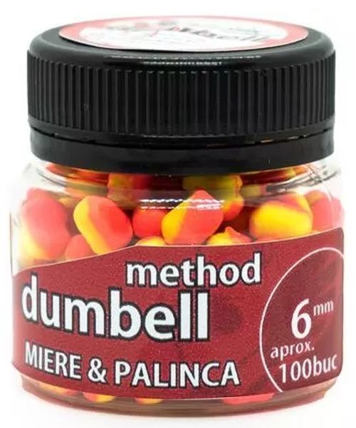 Method Dumbell Carp Baits Addicted, Miere Palinca, Galben Roz, 6mm