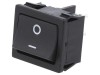 Rocker DPST ON-OFF 6A/250VAC negru fără PRE 50m&Omega;