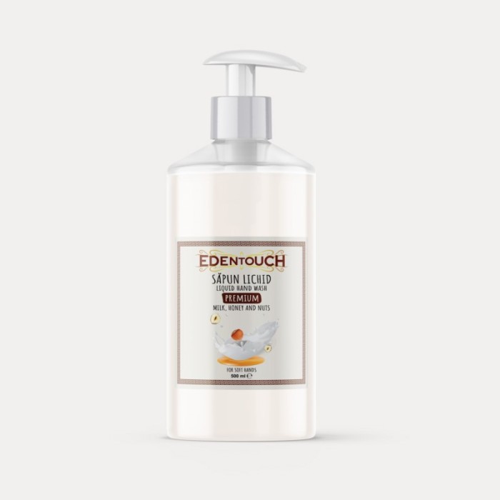 Sapun Lichid 500 ml - Milk, Honey and Nuts - Eden Touch