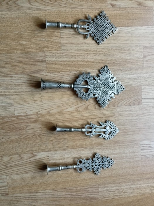 Set cruci copte din argint pentru ceremonial