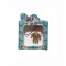 Martisor tip brosa cu model testoasa cu pietricele colorate pentru 1 si 8 martie