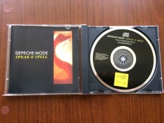 depeche mode speak &amp; spell 1981 + extra tracks album cd disc muzica synth pop electro mute labels records NM