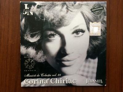 corina chiriac cd disc selectii compilatie muzica usoara pop slagare de colectie jurnalul national VG++ foto
