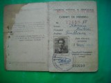 HOPCT CARNET DE MEMBRU SINDICAT PETROL GAZ METAN CONSTANTA 1959 DOBROGEA-[ TIMBRE CCS ]