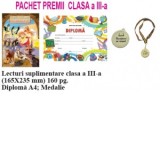 Pachet premii pentru clasa a III-a, varianta 2 (Lecturi suplimentare + Diploma + Medalie)
