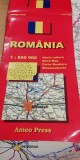 myh 12 - Harta rutiera - Romania - ed 1998 - piesa de olectie