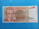 Iugoslavia 5000 Dinari 1993 - Seria AB 5843136