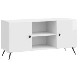 vidaXL Cabinet TV Alb foarte lucios 102 x 34,5 x 50 cm Lemn prelucrat 895619