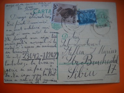 HOPCT CARTE POSTALA NR 514 M - ANUL 1934 / TIMBRUL FIX REGELE CAROL II - -CIRCULATA foto