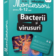 Bacterii și virusuri - Carti de joc Montessori pentru 6-12 ani