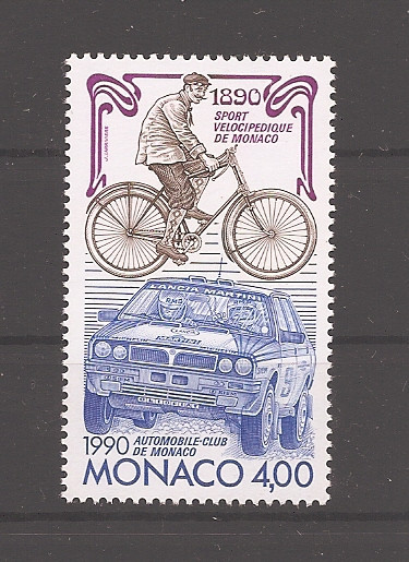Monaco 1990 - Aniversarea Automobil Club din Monaco, MNH