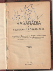 BASARABIA SI RELATIUNILE ROMANO-RUSE ( 1927 ) ( RELEGATA ) foto