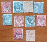 Cumpara ieftin COLONIA -BRITAN.-(1870--1910)-''QUEENSLAND-AUSTRALIA''.-Regina VICTORIA- LOT 10v.-stamp.-vezi-Scan