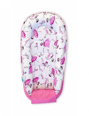 Baby Nest din Bumbac, model balerine roz foto