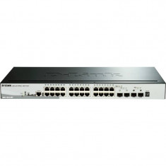 Switch D-Link Gigabit DGS-1510-28P 24 porturi Negru foto