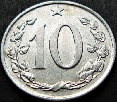 Moneda 10 HALERU -RS CEHOSLOVACIA, anul 1967 * cod 2579 foto