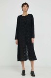 R&eacute;sum&eacute; rochie culoarea negru, midi, dreaptă