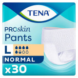 Scutece Chilot Adulti Tena Pants Normal L (100-135cm), 30 buc, Unisex, Incontinenta Urinara Moderata, Protectie x3