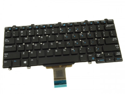 Tastatura laptop noua Dell Latitude 13 7000 7350 Black US (Without frame) DP/N VW71F foto