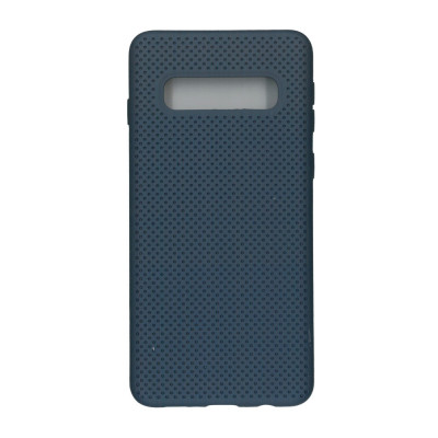 Husa telefon Plastic Samsung Galaxy S10+ g975 mesh dark blue foto