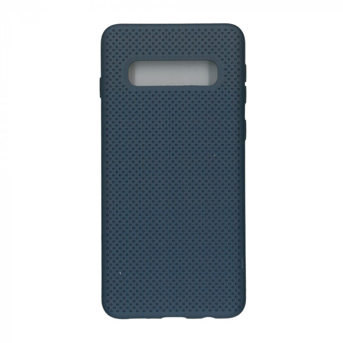 Husa telefon Plastic Samsung Galaxy S10+ g975 mesh dark blue