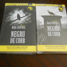 Negru de corb-Ann Cleeves vol.1+2-Carte Noua,2012 colectia Crime scene nr. 60,61