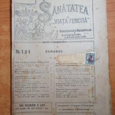 sanatatea si viata fericita 1-15 decembrie 1919-revista de medicina populara