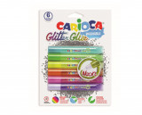 Lipici Glitter, Lavabil, 6 Culori/blister, Carioca Glitter Glue Neon