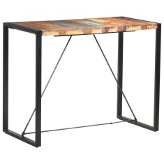 Masă de bar, 140 x 70 x 110 cm, lemn masiv reciclat foto