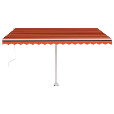 Copertina autonoma retractabila automat oranj&amp;amp;maro 450x300 cm foto