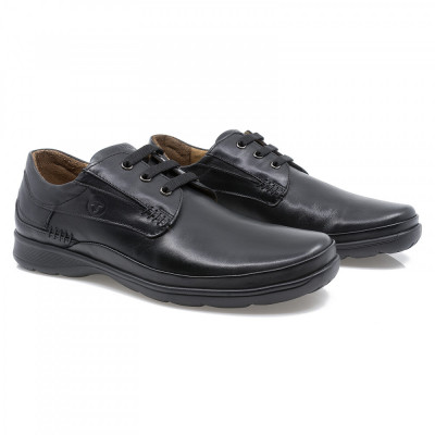 Pantofi barbati, Gitanos, Git-535, casual, piele naturala, negru foto
