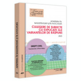 Cumpara ieftin Admiterea in magistratura si in avocatura. Culegere de subiecte cu explicatii ale variantelor de raspuns. 2023. Drept civil. Editia a V-a - Florin Mot