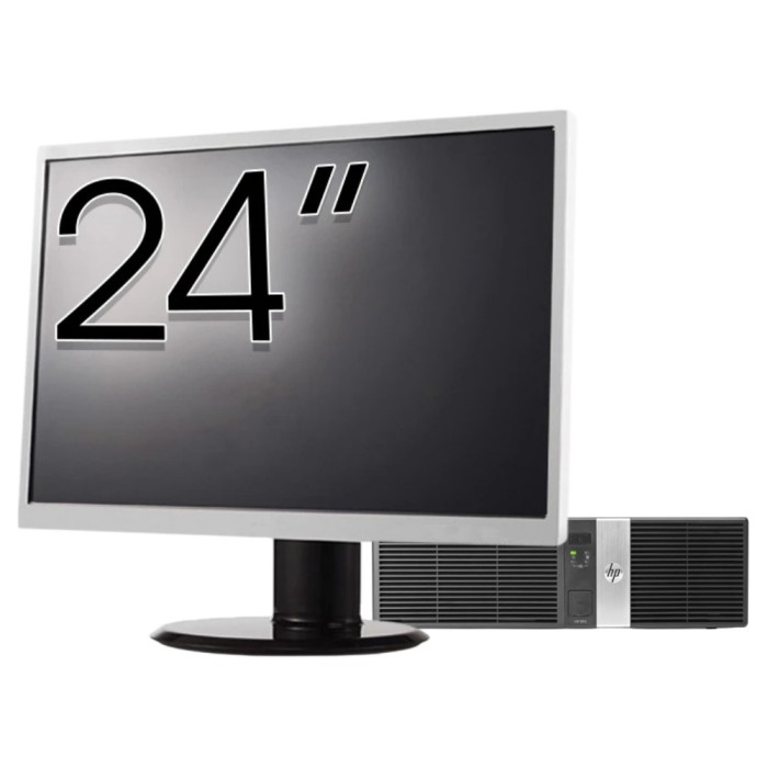 Pachet Calculator Second Hand HP Retail System RP5810 SFF, Intel Core i5-4570S 2.90GHz, 8GB DDR3, 128GB SSD, 4 x Serial Port, 1 x 24 Volt USB, 3 x 12