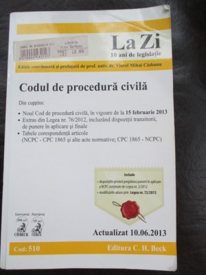 Codul de procedura civila foto