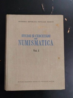 Studii si cercetari de numismatica I 1957 foto