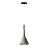 Cumpara ieftin Lustra Conile gri metal 16x16x136 cm