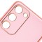 Husa eleganta din piele ecologica pentru Samsung Galaxy A33 cu accente aurii, Roz