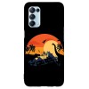 Husa compatibila cu Oppo A53 model Dino Land, Silicon, TPU, Viceversa, Transparent, Carcasa