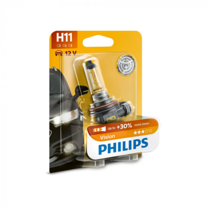 Bec Far H11 12V 55W Philips Vision(Blister)