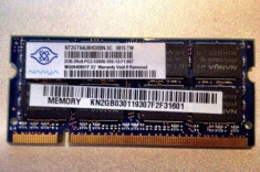Memorie Laptop 2GB DDR2 PC2 5300S 667Mhz Nanya foto