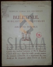 TEMPLUL CORAL DIN BUCURESTI - REDACTOR M. A. HALVEY foto