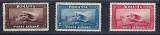 Romania 1928 - Lp 80a - POSTA AERIANA C-RAIU ( filigran orizontal ) - serie - MNH ***, Nestampilat